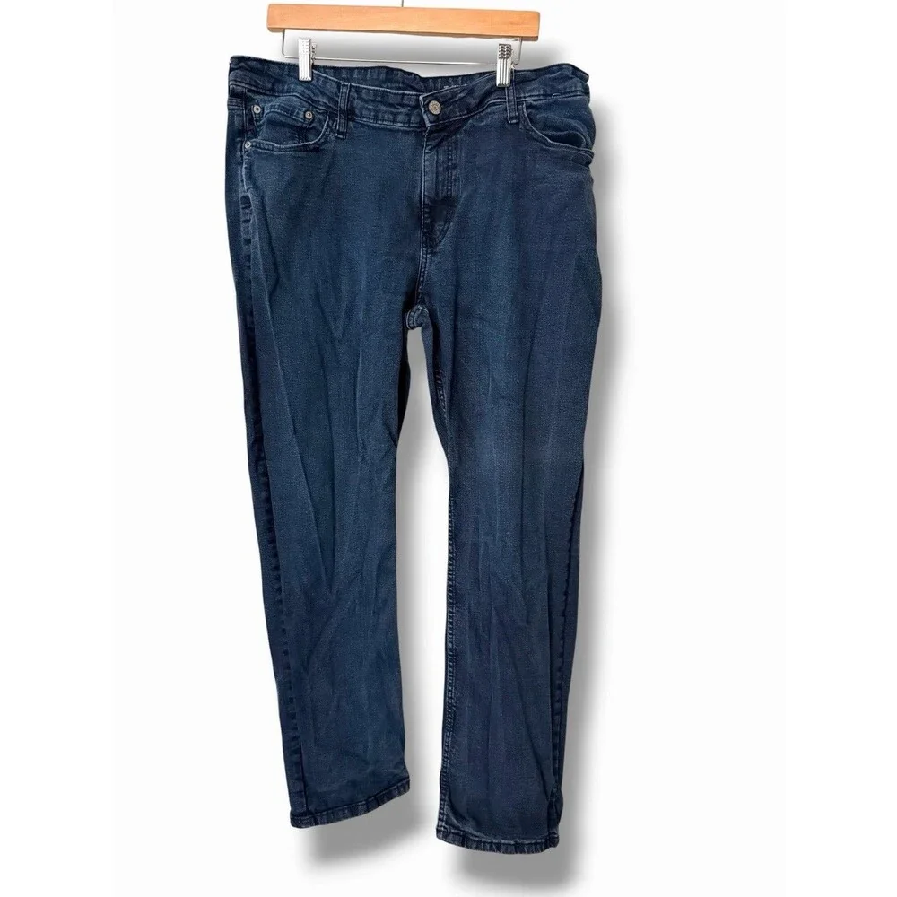 Izod Lot of 2 Men's  Dark Blue & Blue Straight Fit Comfort Stretch Jean 40